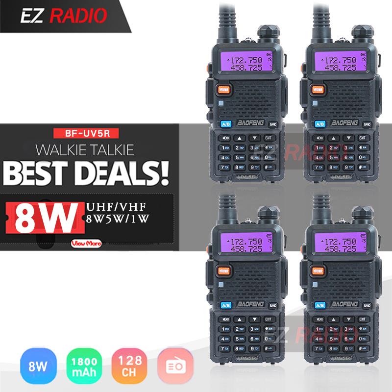 Baofeng UV-5R Walkie Talkie 5W / 8W 1800MAH / 3800mAh Radio VHF UHF UV5R Deux moyen pour la chasse aux radios de jambon