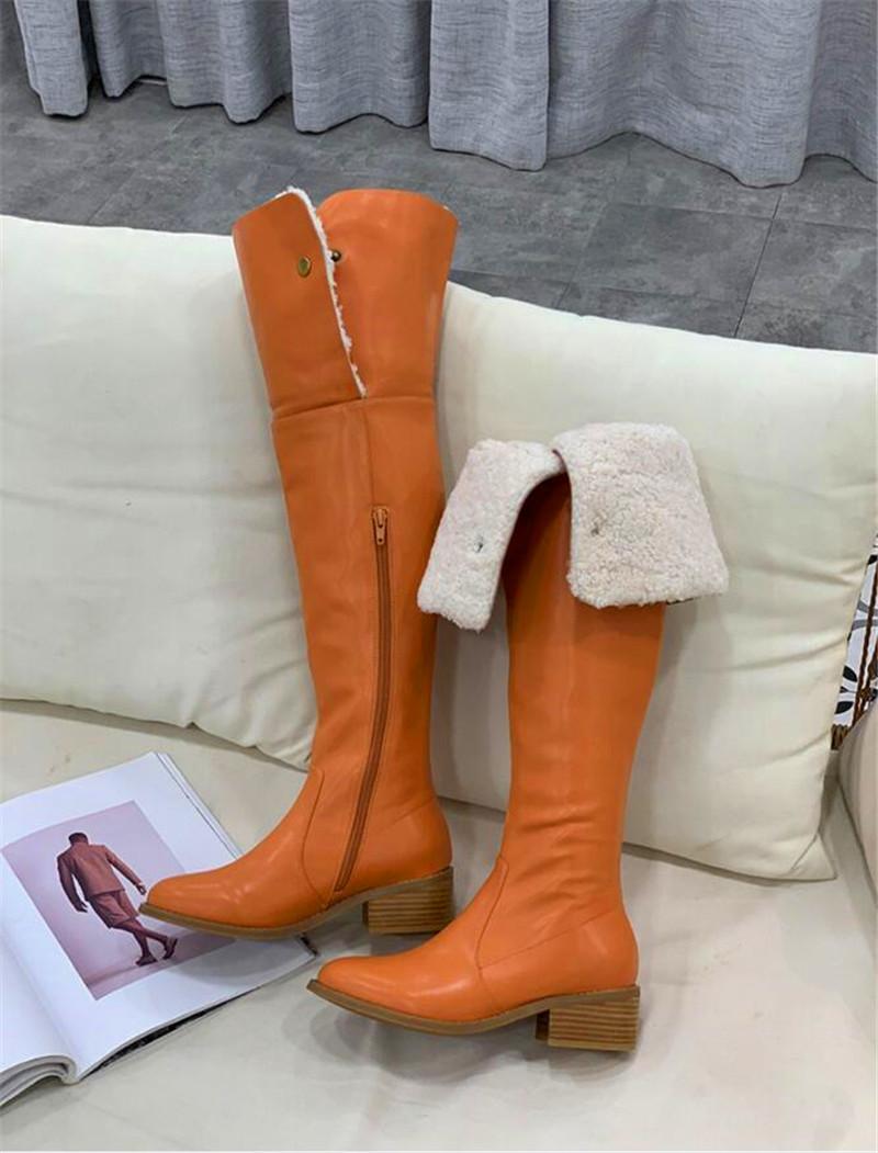 Boots Fashion Knight Natural Wool Fur Over The Knee Snow Brown Leather Winter Shoes Women, Black
Boots Fashion Knight Natural Wool Fur Over The Knee Snow Brown Leather Winter Shoes Women, Black