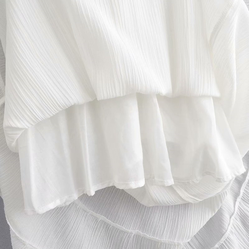 Casual Woman White V Neck Lace Cotton Long Dresses Summer Fashion Ladies Hollow Out Beach Female Backless 210515