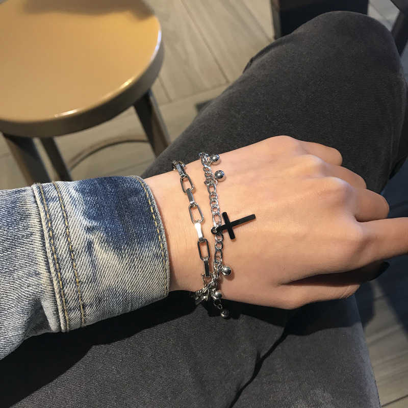 Fashion Punk Chain Link Bracelets Joker Bangle Boho Bangle Women Charm Party Wedding Jewelry Hiphop Rock Bracelet Accessories Q0719
Fashion Punk Chain Link Bracelets Joker Bangle Boho Bangle Women Charm Party Wedding Jewelry Hiphop Rock Bracelet Accessories Q0719