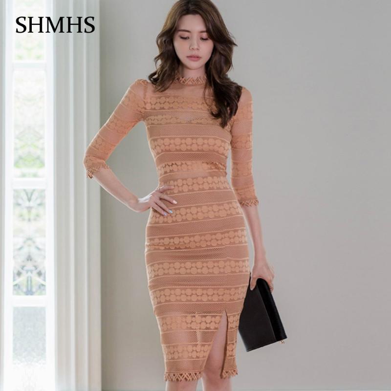 High Waist Tight Dress 2021 Spring Plain Temperament Elegant Party Lace Sexy Back Perspective Professional Office Casual Dresses, Shm2533
High Waist Tight Dress 2021 Spring Plain Temperament Elegant Party Lace Sexy Back Perspective Professional Office Casual Dresses, Shm2533