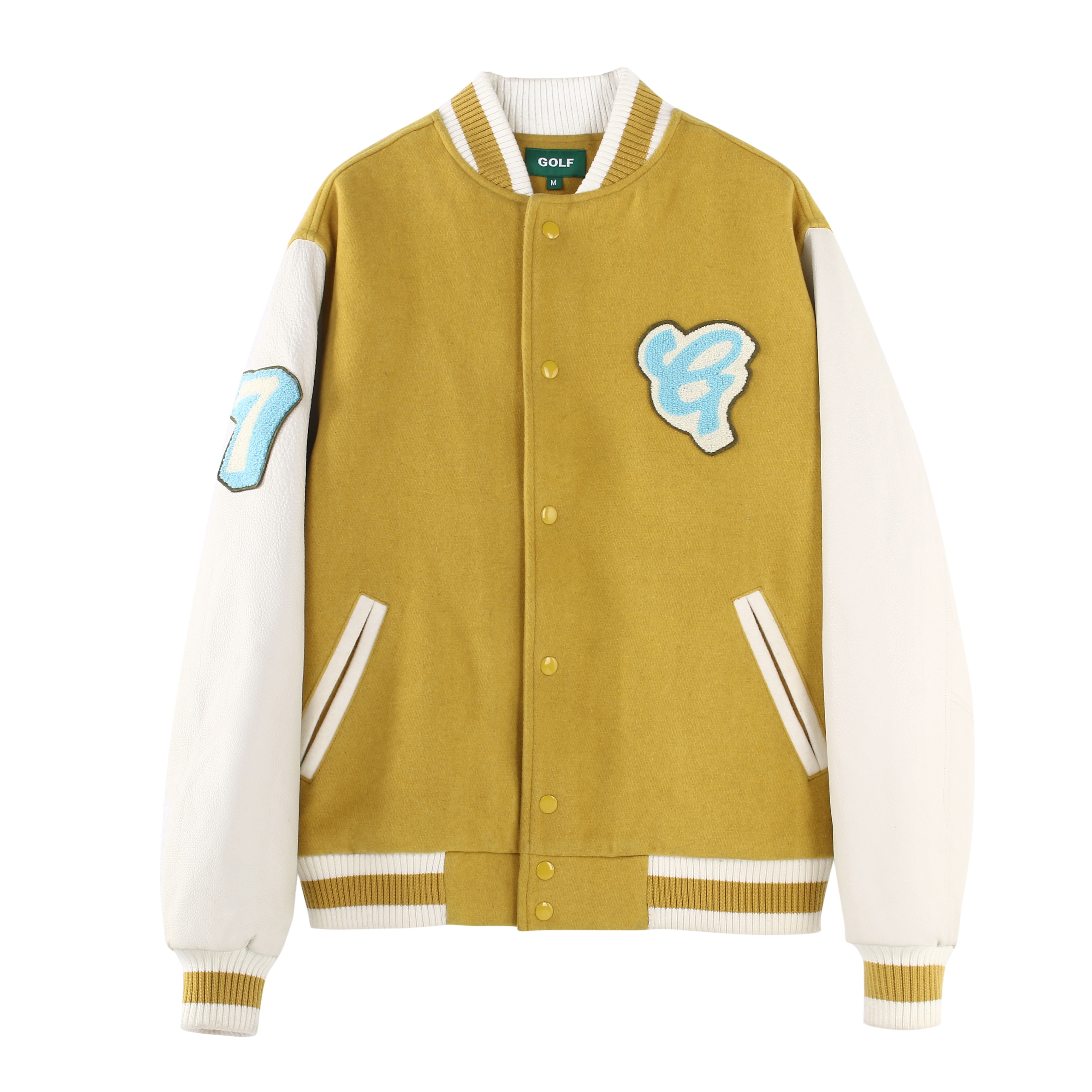Mens Designer Jackets Golf Wang Dirt Letterman Baseball Jacket Track Sportswear Fashion High Street Casual Outwear, Yellow
Mens Designer Jackets Golf Wang Dirt Letterman Baseball Jacket Track Sportswear Fashion High Street Casual Outwear, Yellow