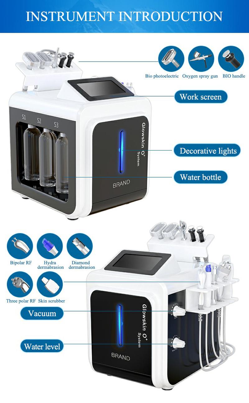 Hydro Dermabrasion Water Oxygen Jet Skin Dermabrasions Cleaning Skins Rejuvenate Bio-lifting Spa Facial Machine