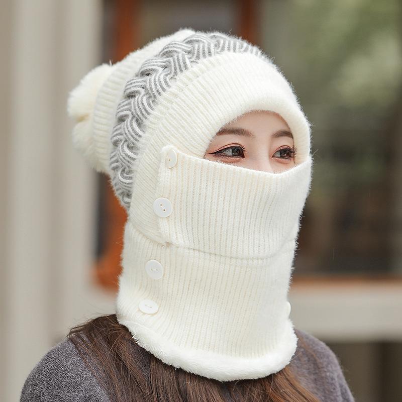 Berets Women Beanies Winter Bomber Hats Knitting Yarn Female Cold Plus Velvet Keeps Warm Twist Hat Neckerchief Mask Splice Sets, Beige
Berets Women Beanies Winter Bomber Hats Knitting Yarn Female Cold Plus Velvet Keeps Warm Twist Hat Neckerchief Mask Splice Sets, Beige