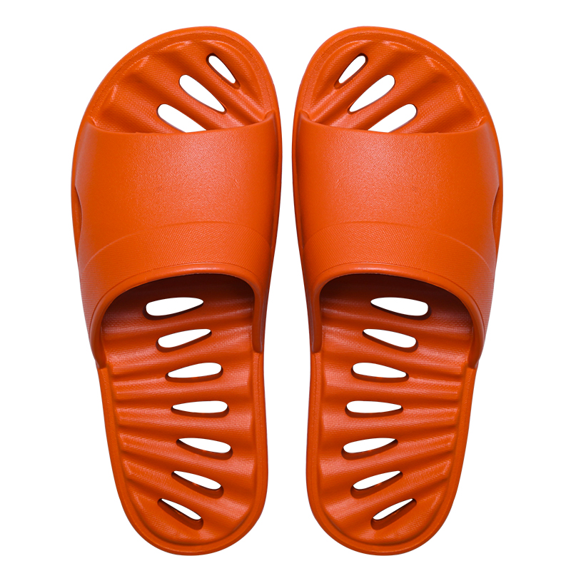 Solid Color Bathroom Slippers Summer Non-Slip Home Indoor Bath Men's Sandals Thick Soft Soles Leak Quickly Dry