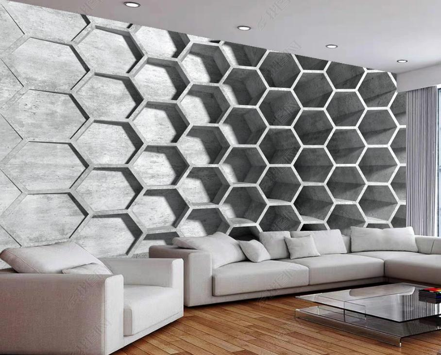 Custom wallpapers modern wallpaper for living room Extended space three-dimensional 3d background wall