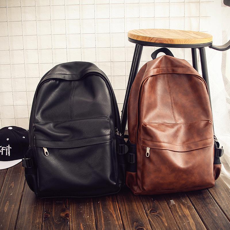 Backpack The Academic Style Student Bags Trendy Men's Backpacks Casual Street Leather Computer Travel, Black
Backpack The Academic Style Student Bags Trendy Men's Backpacks Casual Street Leather Computer Travel, Black