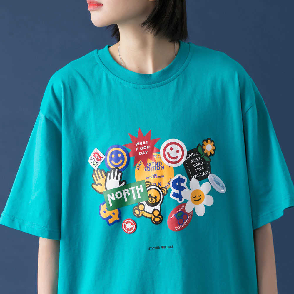 Men's T-shirt Summer Short Sleeve Printed Tee Hip Hop Oversized Cotton Casual Harajuku Streetwear Top Tshirts Clothing 210601
