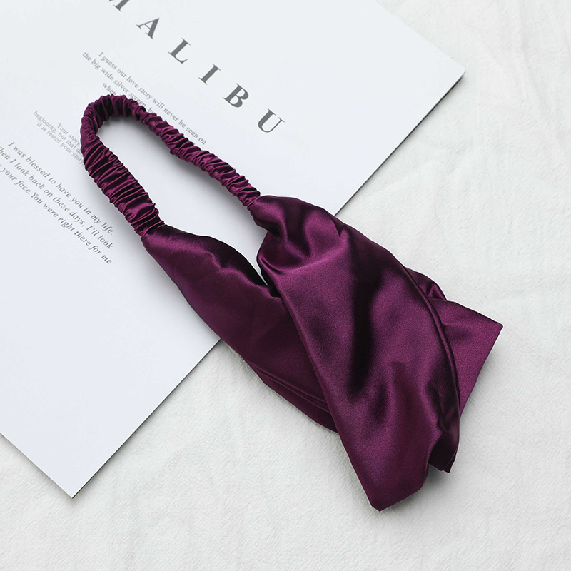 Vintage Velvet Tie dye Hairband For Women Padded Plead Scrunchies Headband Headwear Ladies Hair Accessories 9 colors