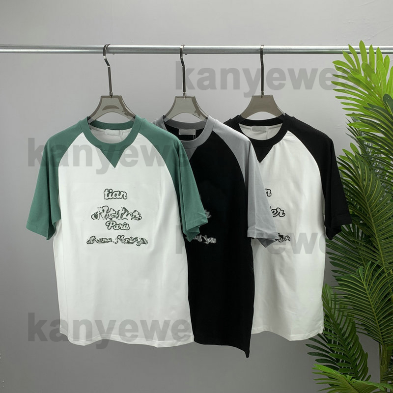 Summer Mens T-Shirts designer tee luxury tshirt Splice embroidery leter print t shirt fashion womens clothing round neck casual cotton t-shirt tops, White;black
Summer Mens T-Shirts designer tee luxury tshirt Splice embroidery leter print t shirt fashion womens clothing round neck casual cotton t-shirt tops, White;black