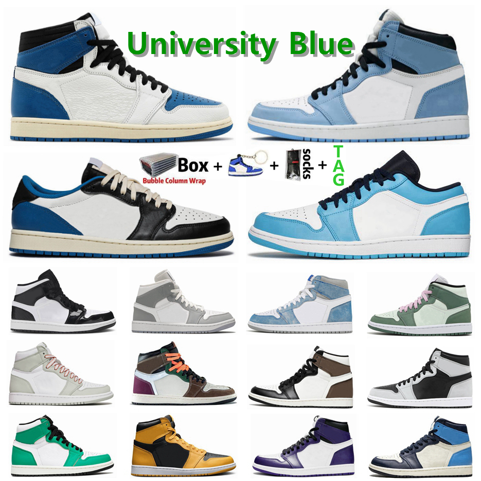 University Blue Air Jordan 1 Retro 1s Jumpman Mens Basketball Shoes Hyper Royal Smkoy Grey Lucky Green UNC Obsidian Court Purple Shadow Sports Women Sneakers, 11
University Blue Air Jordan 1 Retro 1s Jumpman Mens Basketball Shoes Hyper Royal Smkoy Grey Lucky Green UNC Obsidian Court Purple Shadow Sports Women Sneakers, 11