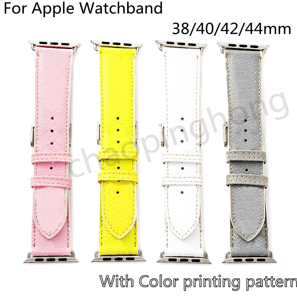 Watch bands Straps 42mm For apple iwatch 3 38mm 4 5 Bands 41mm 40mm 44mm Leather Bracelet Fashion Stripes Ladies Light Luxury Bright Color designer Band New year Gift
Watch bands Straps 42mm For apple iwatch 3 38mm 4 5 Bands 41mm 40mm 44mm Leather Bracelet Fashion Stripes Ladies Light Luxury Bright Color designer Band New year Gift