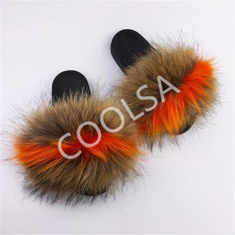 Slippers COOLSA Women's Winter Fluffy Plush Home Shoes Raccoon Fur Woman Slides Female Sandals Ladies Flip Flops, Black
Slippers COOLSA Women's Winter Fluffy Plush Home Shoes Raccoon Fur Woman Slides Female Sandals Ladies Flip Flops, Black