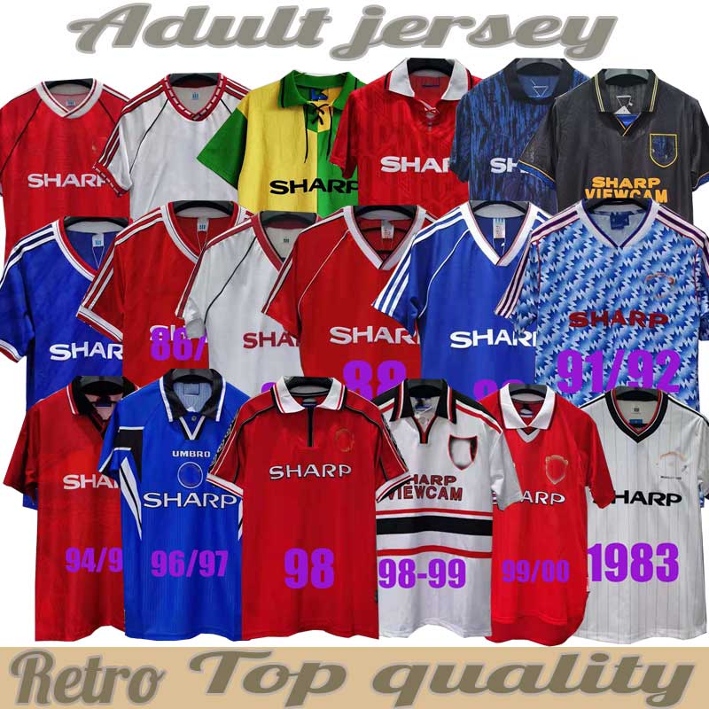 Manchester Retro Version 1994 96 2002 07 08 United Soccer jersey finals football Giggs SCHOLES Beckham RONALDO 98 99 CANTONA KEANE Solskjaer, 88
Manchester Retro Version 1994 96 2002 07 08 United Soccer jersey finals football Giggs SCHOLES Beckham RONALDO 98 99 CANTONA KEANE Solskjaer, 88