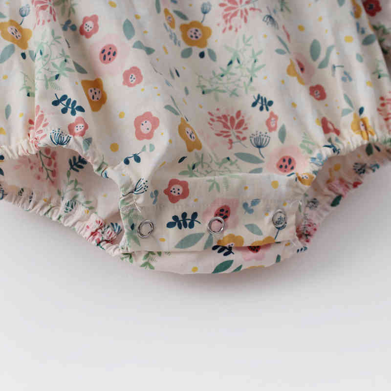 Infant Baby Girls Chinese Style Cheong-sam Rompers Clothes Bodysuit Long Sleeve And Hair Band 210429