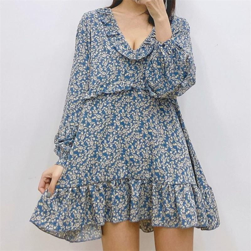 Casual Dresses ZXQJ Women 2021 Fashion Elegant Print Loose Pleated Knee Dress Vintage V Neck Long Sleeve Female Vestidos Mujer, As picture
Casual Dresses ZXQJ Women 2021 Fashion Elegant Print Loose Pleated Knee Dress Vintage V Neck Long Sleeve Female Vestidos Mujer, As picture