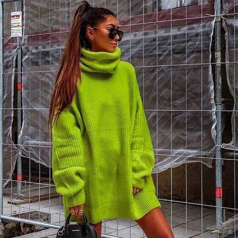 Women's Sweaters 2021 Turtle Neck Sweater Women Tops Knit Oversized Pullover Chic Winter Pull Femme Korean Style Lazy Oaf Female Jumpers Lad, Green
Women's Sweaters 2021 Turtle Neck Sweater Women Tops Knit Oversized Pullover Chic Winter Pull Femme Korean Style Lazy Oaf Female Jumpers Lad, Green