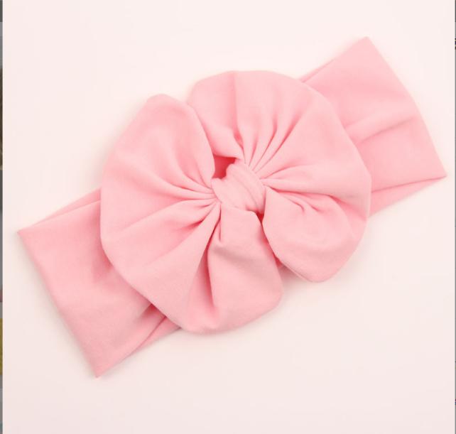 2021 New Cotton blend Baby Headwrap girl hair Big Bow Bunny Ears head band Strech Knot Headband Fashion Hairband