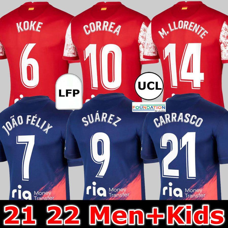 21 22 Atlético soccer jersey MADRID JOAO FELIX 75th years 2021 2022 M. LLORENTE KOKE SUAREZ CORREA CARRASCO DE PAUL kids kit camiseta football shirts Champions League
21 22 Atlético soccer jersey MADRID JOAO FELIX 75th years 2021 2022 M. LLORENTE KOKE SUAREZ CORREA CARRASCO DE PAUL kids kit camiseta football shirts Champions League