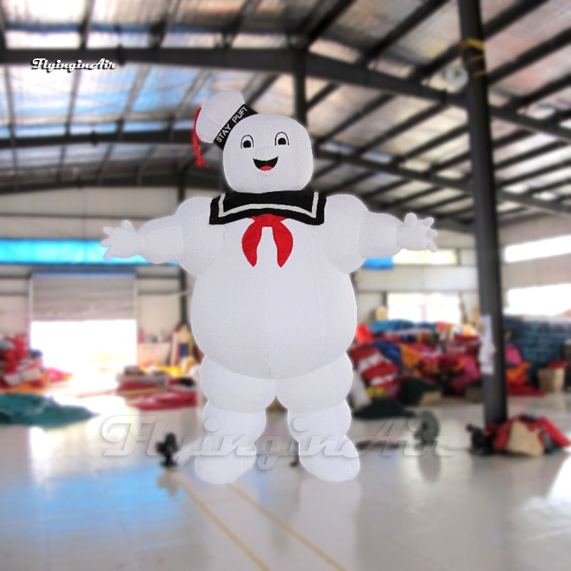 Outdoor Halloween Character Model Ghostbusters Stay Puft Inflatable Marshmallow Man Balloon For Advertisement