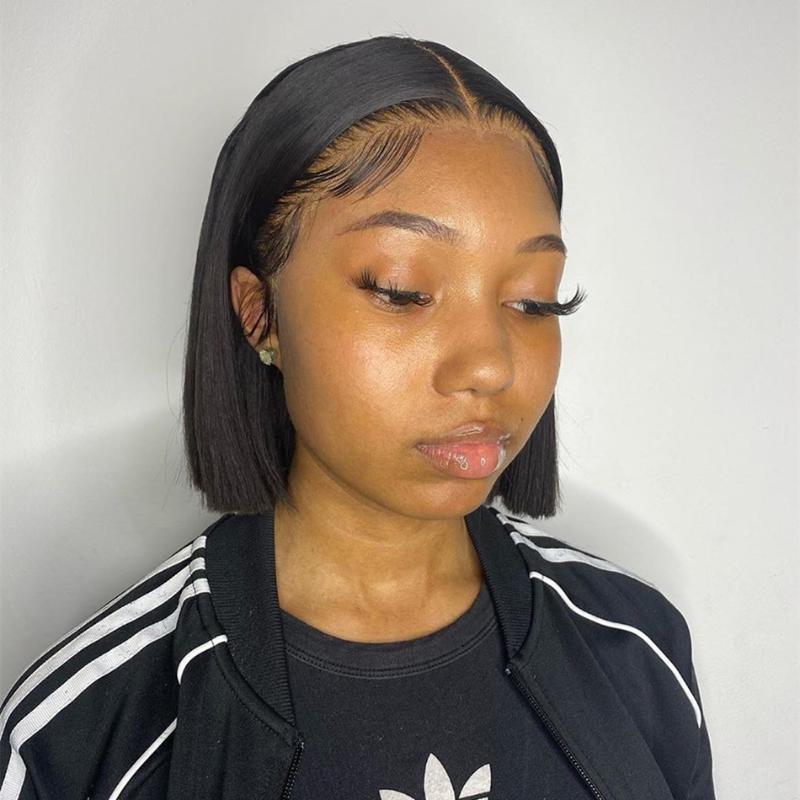 Lace Wigs Brazilian Short Bob Wig Bone Straight Front Human Hair For Women Hd 13x6 Frontal 4X4 Closure Pre-Plucked, 4x1 lace wig
Lace Wigs Brazilian Short Bob Wig Bone Straight Front Human Hair For Women Hd 13x6 Frontal 4X4 Closure Pre-Plucked, 4x1 lace wig