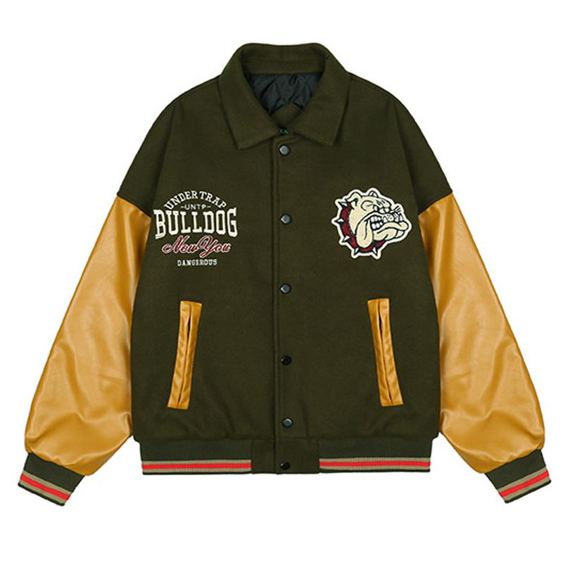 Women's Jackets High Quality Luxury Varsity Bomber Jacket Man Contrast Sleeve PU Leather Coats Embroidery Jaded Casual Baseball WOMEN, Black;brown
Women's Jackets High Quality Luxury Varsity Bomber Jacket Man Contrast Sleeve PU Leather Coats Embroidery Jaded Casual Baseball WOMEN, Black;brown