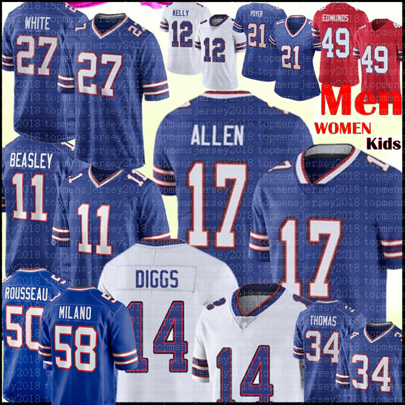 17 Josh Allen Jersey 14 Stefon Diggs Cole Beasley 58 Matt Milano 27 Tre'Davious White Football Jerseys Gregory Rousseau Jim Kelly Poyer Royal Thurman Thomas Tyler Bass, Men {s-xxxl} bier
17 Josh Allen Jersey 14 Stefon Diggs Cole Beasley 58 Matt Milano 27 Tre'Davious White Football Jerseys Gregory Rousseau Jim Kelly Poyer Royal Thurman Thomas Tyler Bass, Men {s-xxxl} bier