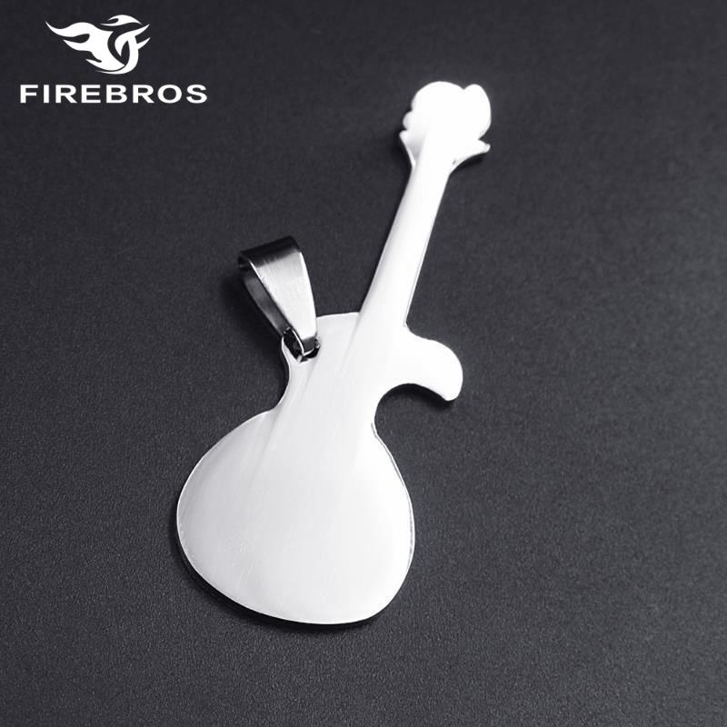 Pendant Necklaces FIREBROS 20/24" Chain Silver Color Stainless Steel Musical Guitar Necklace Men Women Jewelry Gift Drop
Pendant Necklaces FIREBROS 20/24" Chain Silver Color Stainless Steel Musical Guitar Necklace Men Women Jewelry Gift Drop