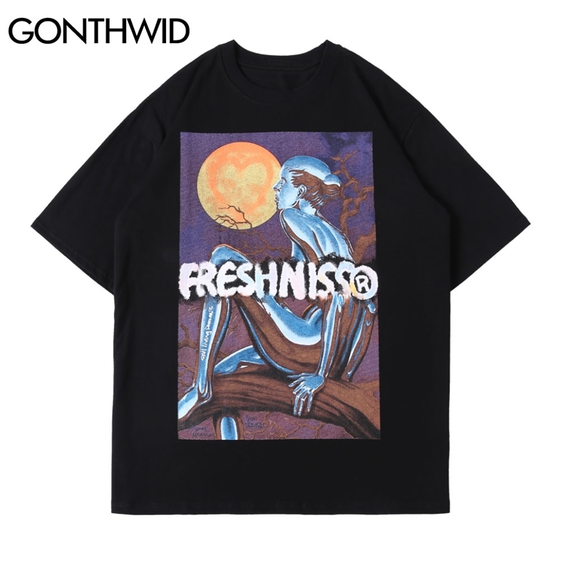 Tshirts Harajuku Hip Hop Streetwear Men Summer Tree Human Sun Heart Print T-Shirts Short Sleeve Cotton Casual Tees Tops 210602, White
Tshirts Harajuku Hip Hop Streetwear Men Summer Tree Human Sun Heart Print T-Shirts Short Sleeve Cotton Casual Tees Tops 210602, White
