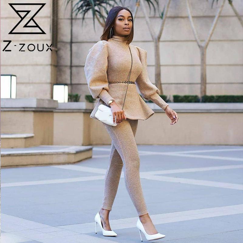 Women Set Fashion Pants Lantern Sleeve Ruffle Woman Top High Waist Skinny Two Piece And Autumn 210524, Khaki
Women Set Fashion Pants Lantern Sleeve Ruffle Woman Top High Waist Skinny Two Piece And Autumn 210524, Khaki