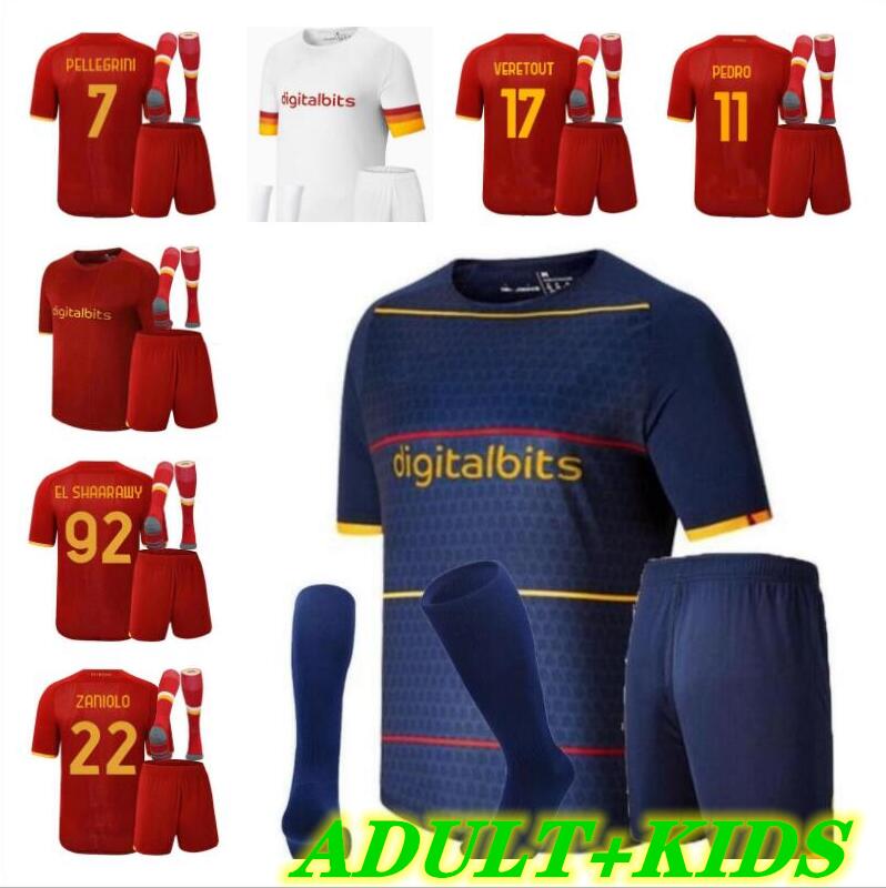 adult kits roma Soccer jersey ZANIOLO DZEKO PASTORE rome TOTTI KLUIVERT KOLAROV 21 22 football shirt 2021 2022 Men + Kids kit, Gold
adult kits roma Soccer jersey ZANIOLO DZEKO PASTORE rome TOTTI KLUIVERT KOLAROV 21 22 football shirt 2021 2022 Men + Kids kit, Gold