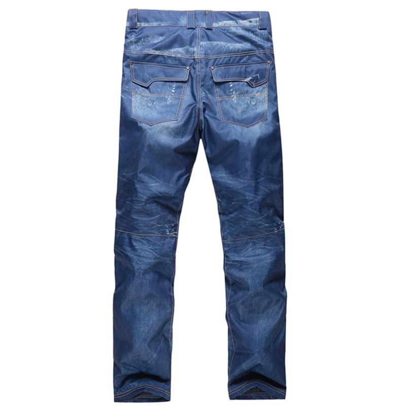 Men's Jeans Mens Snowboard Pants Suspenders Denim Ski Skate Snow Board Waterproof Windproof Warm Skiing