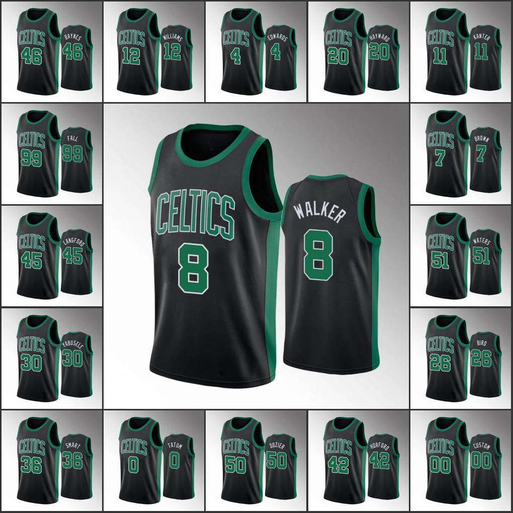 BostonCelticsMen Kemba Walker Jaylen Brown Jayson Tatum Gordon Hayward 2021 Statement Black Custom Jersey
BostonCelticsMen Kemba Walker Jaylen Brown Jayson Tatum Gordon Hayward 2021 Statement Black Custom Jersey