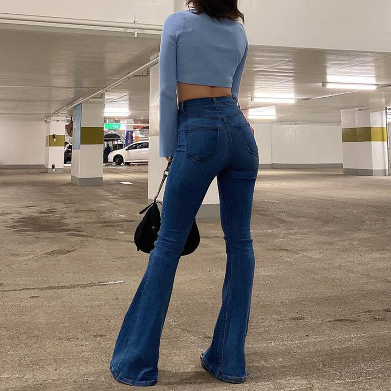 Women's jeans woman high waist Flare Pants Jeans pants Jean women clothing undefined streetwear Woman trousers 210524
