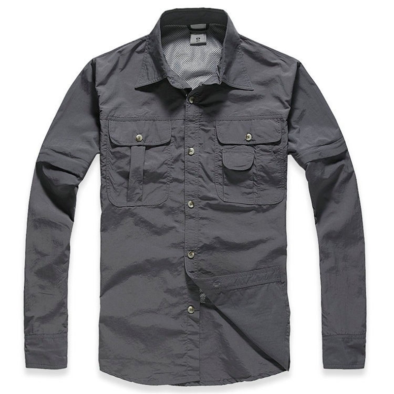 Shirt Men's Quick Dry Breathable Shirt for Campings Fast Dry Combat Removable Shirt S-XXL 210518, Khaki shirt
Shirt Men's Quick Dry Breathable Shirt for Campings Fast Dry Combat Removable Shirt S-XXL 210518, Khaki shirt