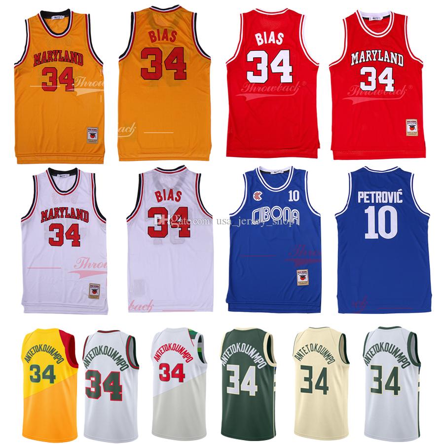 NCAA CIBONA Jugoslavija Petrovic Giannis 34 Antetokounmpo Jersey Marquette Dwyane Wade Maryland 34 Bias Rodman Jerseys, As photo
NCAA CIBONA Jugoslavija Petrovic Giannis 34 Antetokounmpo Jersey Marquette Dwyane Wade Maryland 34 Bias Rodman Jerseys, As photo