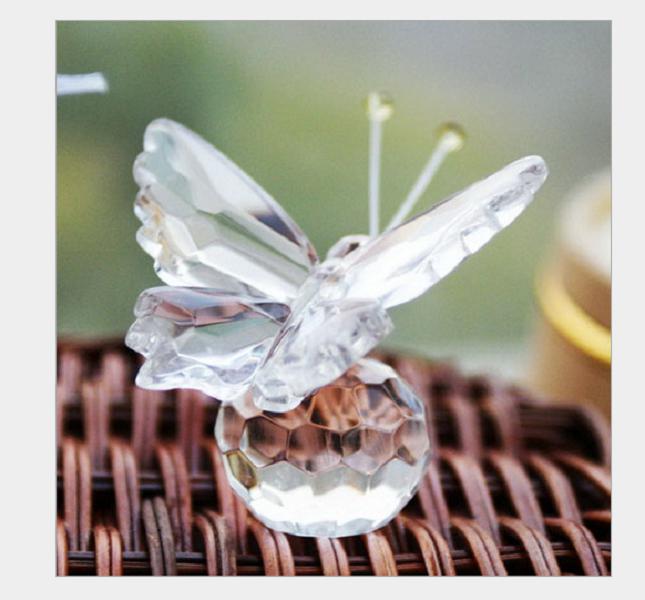 2021 new Crystal Collection Precious Butterfly Souvenir Wedding Party Favors For Guest+100pcs/lot