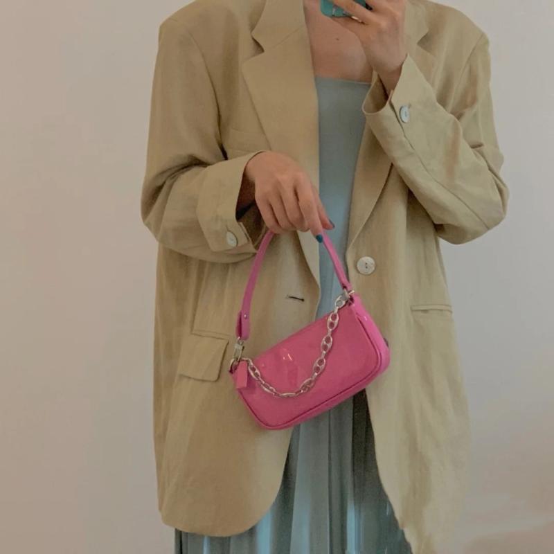 Evening Bags Women's Handbag Solid Pu Smooth Pink Horizontal Square Fashion Chain Underarm Bag Retro
Evening Bags Women's Handbag Solid Pu Smooth Pink Horizontal Square Fashion Chain Underarm Bag Retro