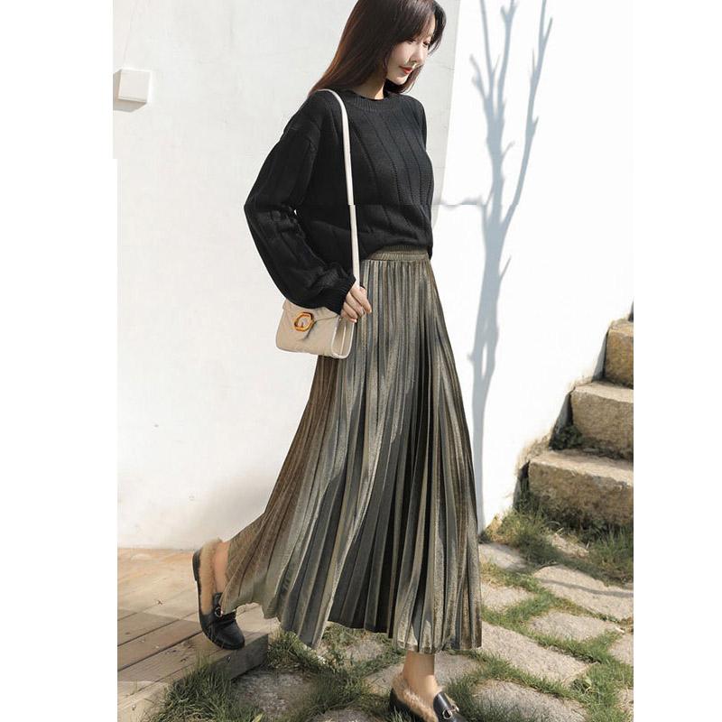 Skirts 2021 Korean Black Elastic Band Belt Maxi Skirt Velvet Pleated Long Women Autumn Winter High Waist Midi, Army green
Skirts 2021 Korean Black Elastic Band Belt Maxi Skirt Velvet Pleated Long Women Autumn Winter High Waist Midi, Army green