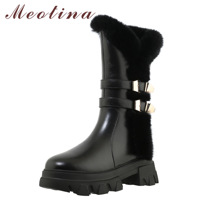 Buckle Real Leather Platform High Heel Mid Calf Boots Women Shoes Zip Warm Fashion Female Snow Winter Black Beige 210517
Buckle Real Leather Platform High Heel Mid Calf Boots Women Shoes Zip Warm Fashion Female Snow Winter Black Beige 210517