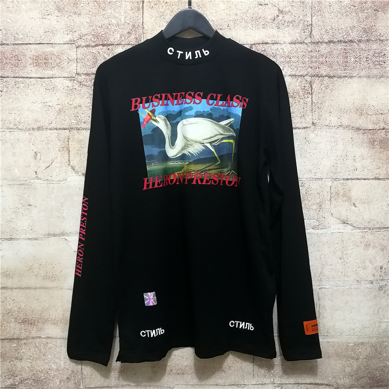 Preston Chao Brand Hd Direct Spray Crane Heron Half High Collar T-shirt Bklq 7WAG, White
Preston Chao Brand Hd Direct Spray Crane Heron Half High Collar T-shirt Bklq 7WAG, White