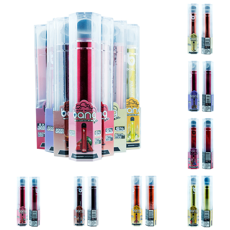 Hotsale Australia Puff Bars e cigarette Bang XXL Disposable Vape WITH Puffs Plus mix flavors Vapes Pen 1600 vapor wholesale 1000mAh
Hotsale Australia Puff Bars e cigarette Bang XXL Disposable Vape WITH Puffs Plus mix flavors Vapes Pen 1600 vapor wholesale 1000mAh