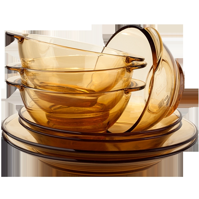 Pyrex household transparent glass soup rice salad bowl American Corning tableware 8-piece set
Pyrex household transparent glass soup rice salad bowl American Corning tableware 8-piece set