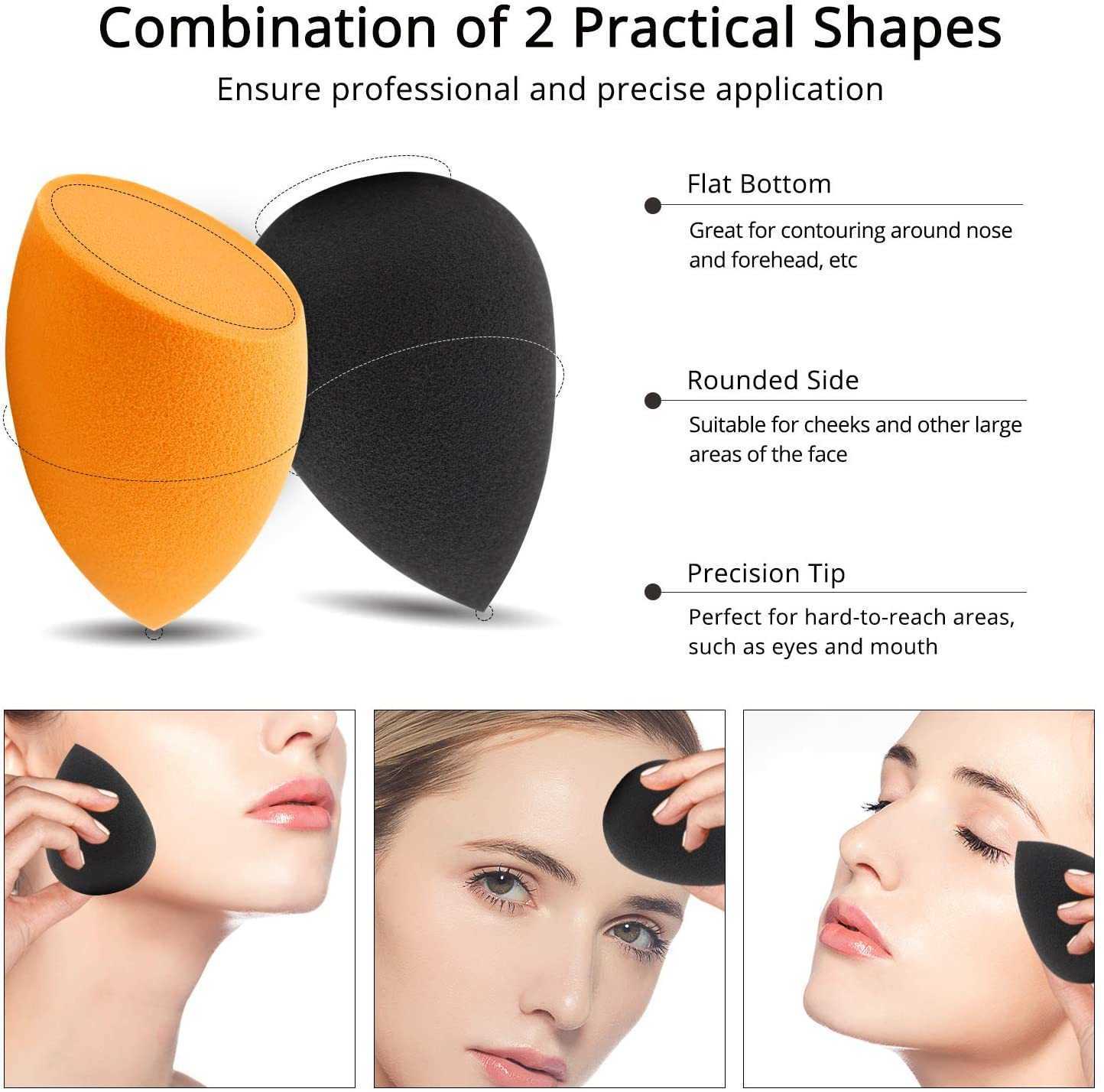 Sponge Makeup 10 PCS Latex Free Blender Beauty Set For Foundation Concealer & Powder Dual-use Tools 210624
Sponge Makeup 10 PCS Latex Free Blender Beauty Set For Foundation Concealer & Powder Dual-use Tools 210624