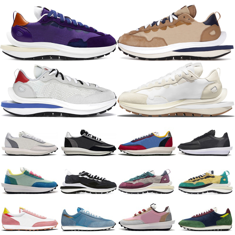 Sacai VaporWaffle LD Waffle men women running shoes Sail Dark Iris Black Grey Neptune Green White Nylon mens trainers outdoor sport sneakers
Sacai VaporWaffle LD Waffle men women running shoes Sail Dark Iris Black Grey Neptune Green White Nylon mens trainers outdoor sport sneakers