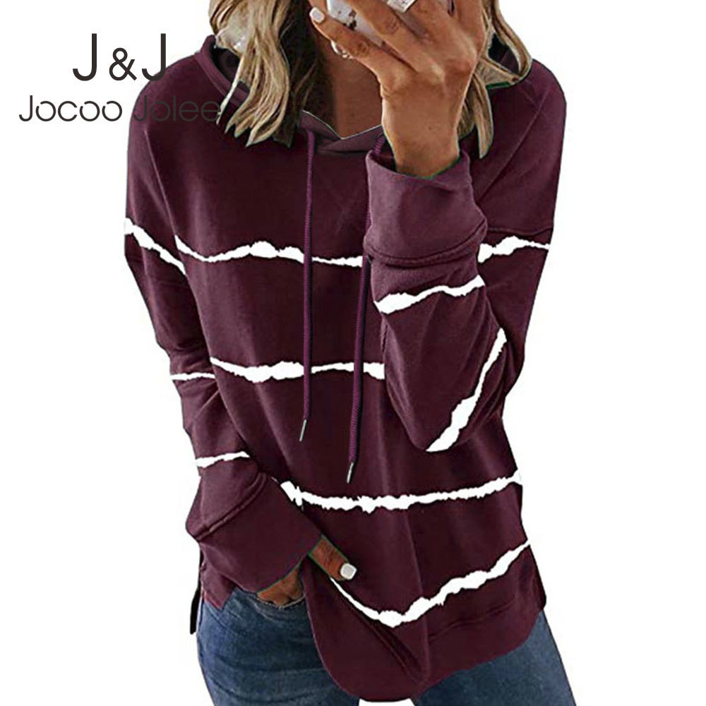 Jocoo Jolee Casual Harajuku Loose Sweatshirts Women Long Sleeve Striped Hoodies Spring Vintage Tops Ladies Simple Pullovers 210518, As photo
Jocoo Jolee Casual Harajuku Loose Sweatshirts Women Long Sleeve Striped Hoodies Spring Vintage Tops Ladies Simple Pullovers 210518, As photo