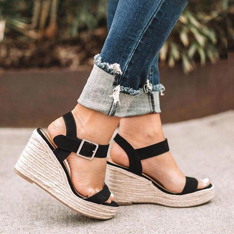 Sandals Women Summer Large Size Wedge Buckle Belt Open Toe Slope Heel Weaving Breathable Beach Shoes Mujer 2022, Wh
Sandals Women Summer Large Size Wedge Buckle Belt Open Toe Slope Heel Weaving Breathable Beach Shoes Mujer 2022, Wh