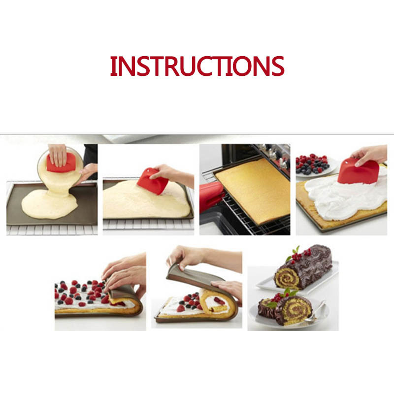 Pastry Tools Switzerland Roll Mats Silicone 1 PC Cake Pad Baking Rug Mat Cake Rolls Molds Kitchen Accessories Nonstick