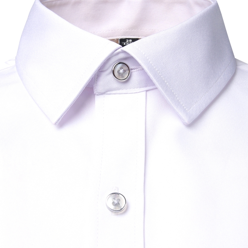 Mens White Bamboo Fiber Dress Shirts Slim Fit Wrinkle Free Casual Shirt Chemise Non Iron Easy Care Elastic Wedding Working Shirt 210708