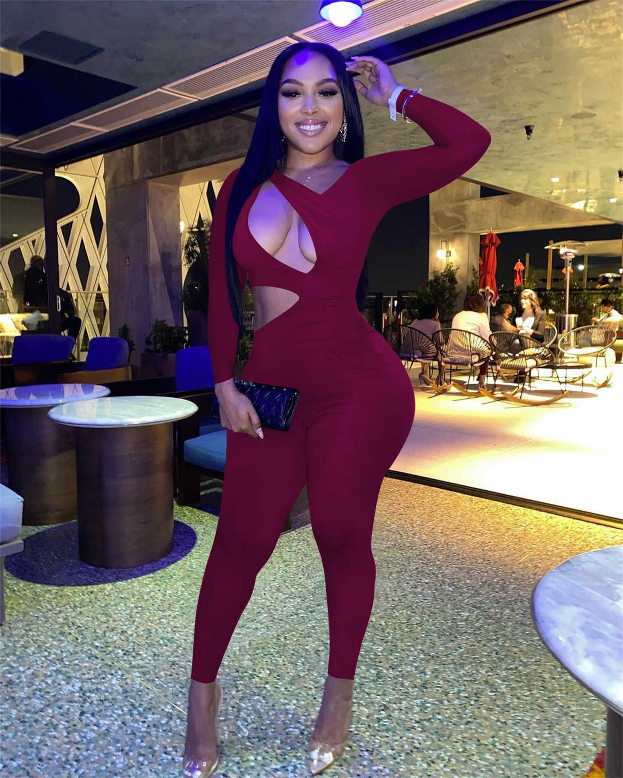 Designers Women Clothes jumpsuits 2023 sexy fashion solid color open waist Jumpsuit women's wear amp rompers
